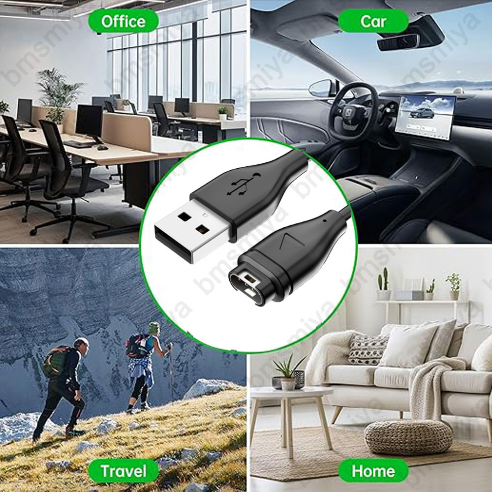 Cable cargador USB para reloj Garmin Vivosmart 5/Approach X10/Vivosport, accesorios de 3,3 pies (solo para cargar), 1 Uds.