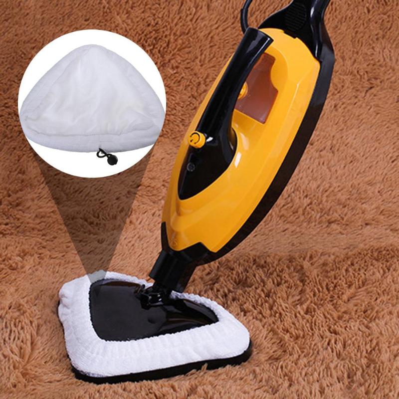 Driehoek Vorm Stoom Wasbaar Mop Doek Cover Microfiber Floor Cleaning Vervanging Pads E5M1