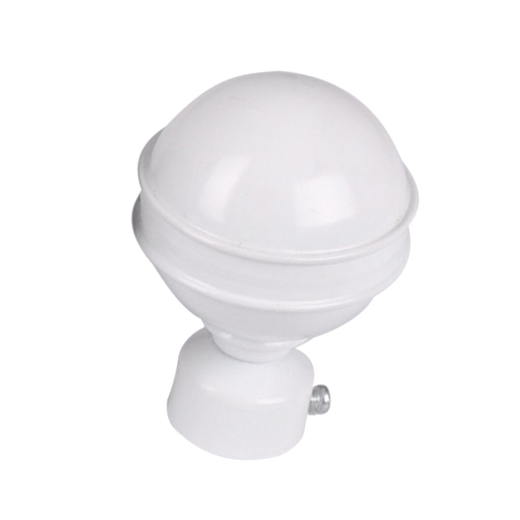 Various Curtain Pole Finials Window Panel Rod Decorative Ends Head - 1 Pcs PICK: White G