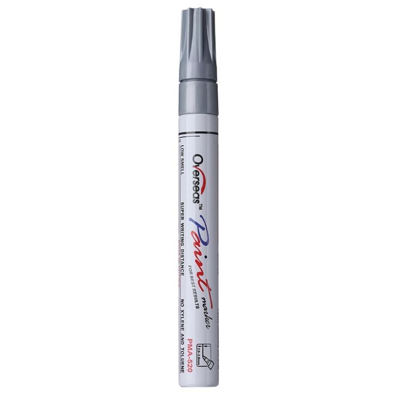 Auto Painting Tool Waterproof Car Tire Tread Permanent Paint Marker Pen Graffiti Oily Marker: Silver