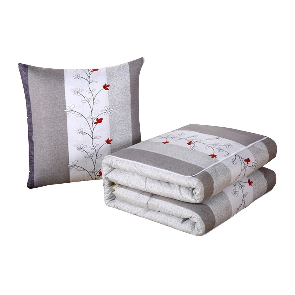 2 in 1 slaapdeken zachte comfortabele opvouwbare deken kussen quilt met rugkussen huisdecoratie bj: 7