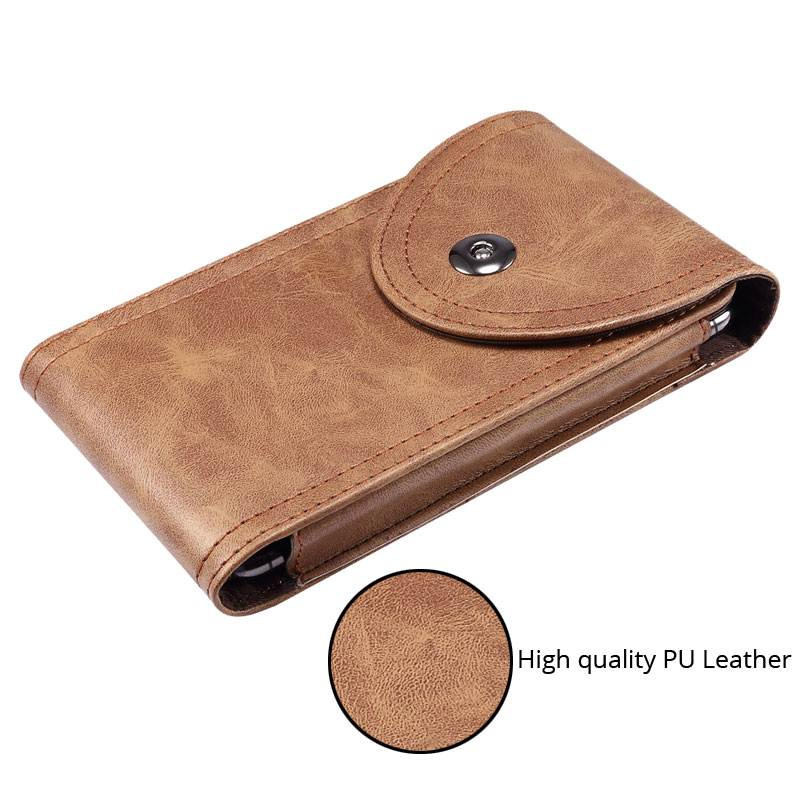 Novo universal casual bolsa de telefone para iphone 11pro max 11 11pro xs xr x 6 7 8 mais caso cinto clipe coldre saco do plutônio flip capa