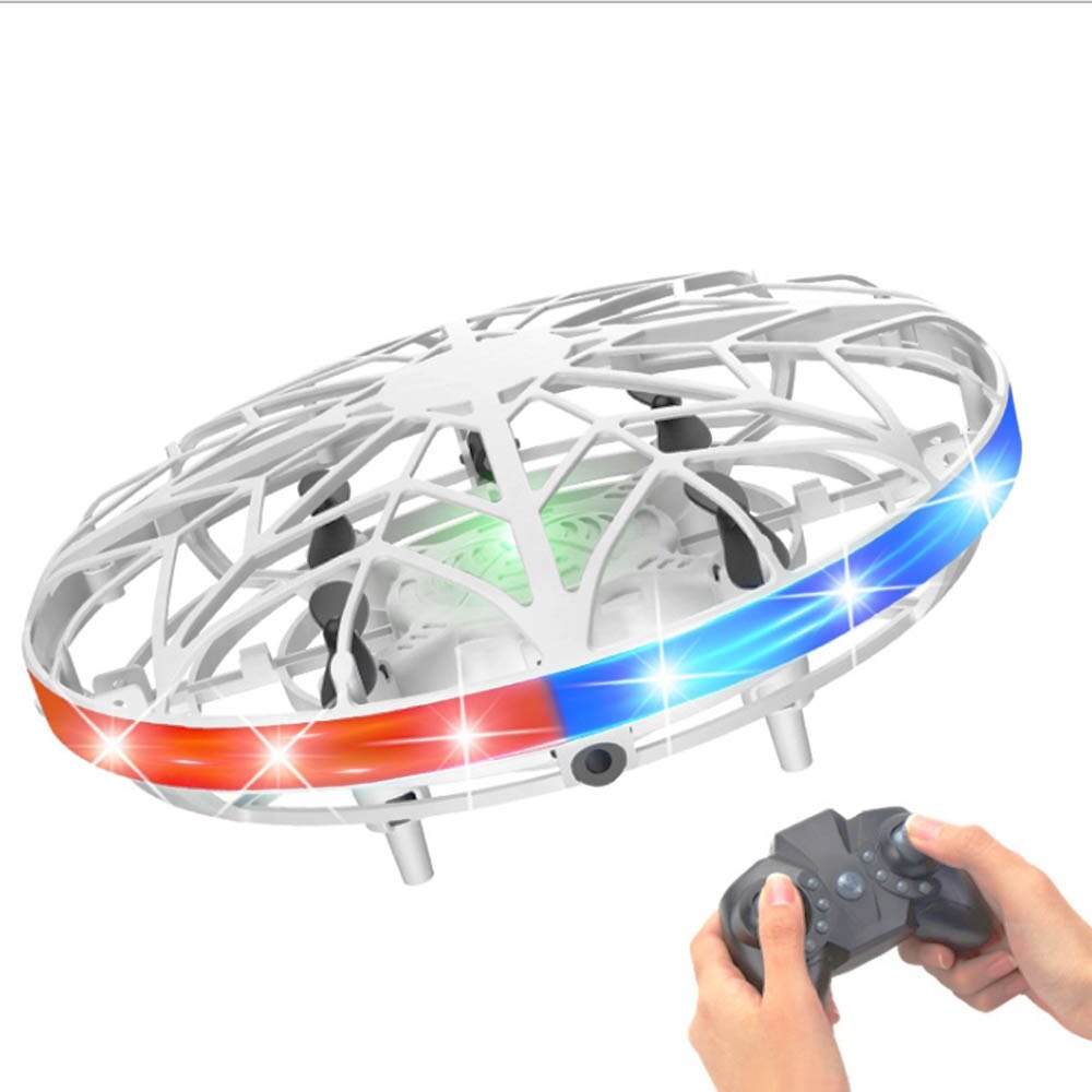 Ovni avion intelligent télécommande hélicoptère LED lumineux Mini hélicoptère UFO RC jouet de noël directe