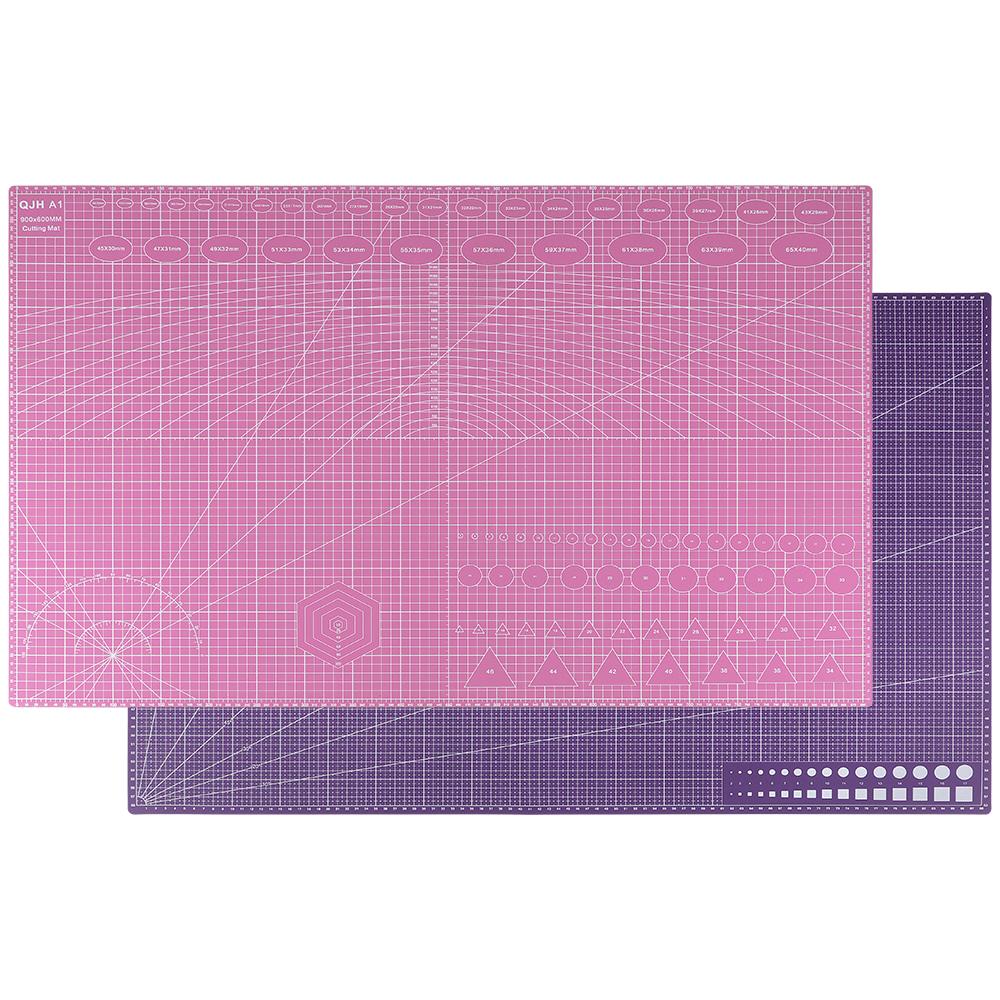 Tapis de découpe rotatif en PVC auto-guérison Double face A1, parfait pour la coupe du cuir, la gravure, la perforation des trous, l'artisanat du papier/boue