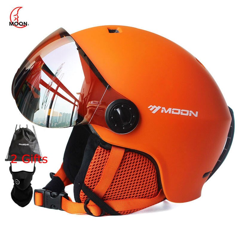MOND Skifahren Helm Brille Integral- Geformten PC + EPS Hohe Ski Helm draussen-Sport Ski Skateboard Snowboard helme Herren