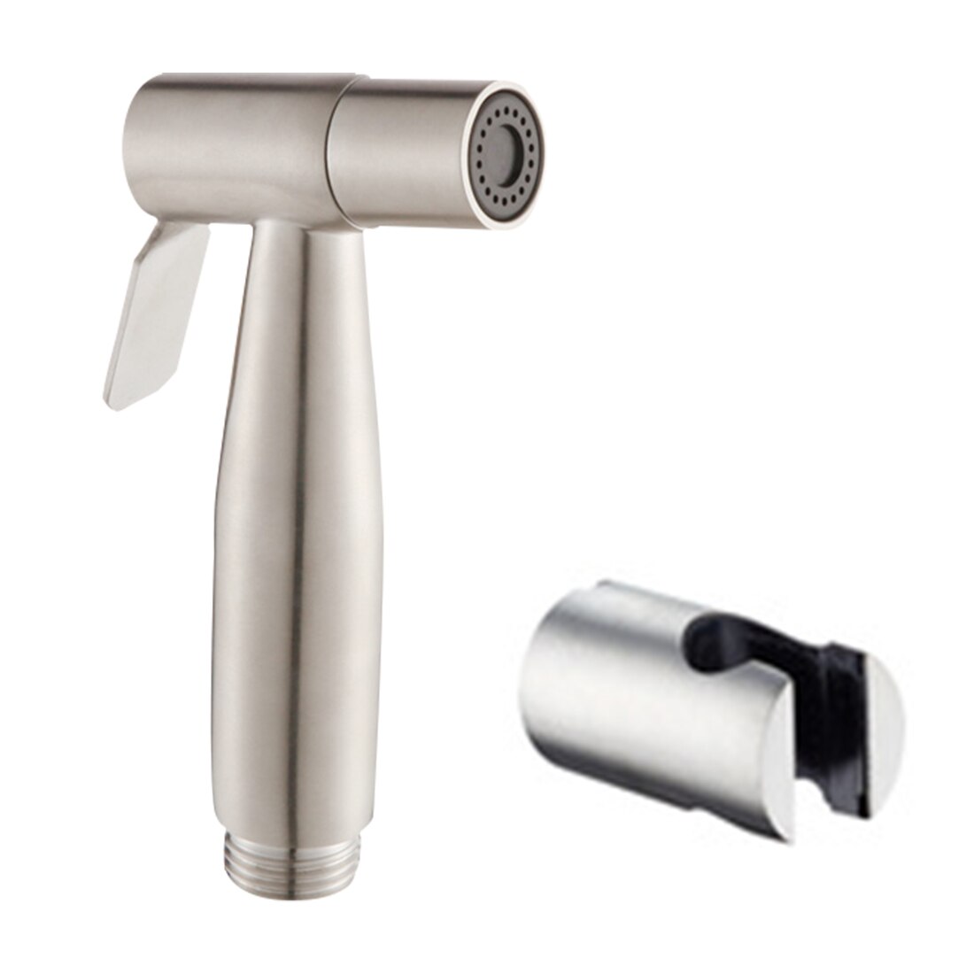 Toalett hånd bidet kran bad bidet dusj sprøyte 1.5m slange tank kroket holder enkel installasjon for kvinners helsebeskyttelse: Sprøyte og base