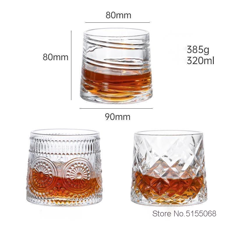 Copa de Whisky giratoria superior, juguetes de vaso, rocas de Whisky, Brandy, Snifter, copa de vino, girasol, artefacto de alivio de presión, vaso de cerveza divertido
