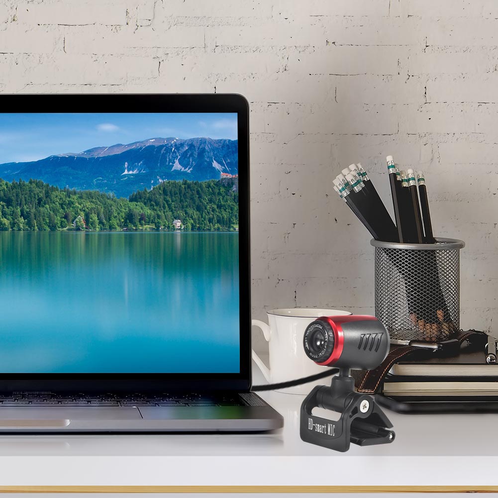 Widescreen Video Work Home Accessories HD Webcam with Built-in Microphone USB Computer Web Camera for Windows 10 8 7 XP