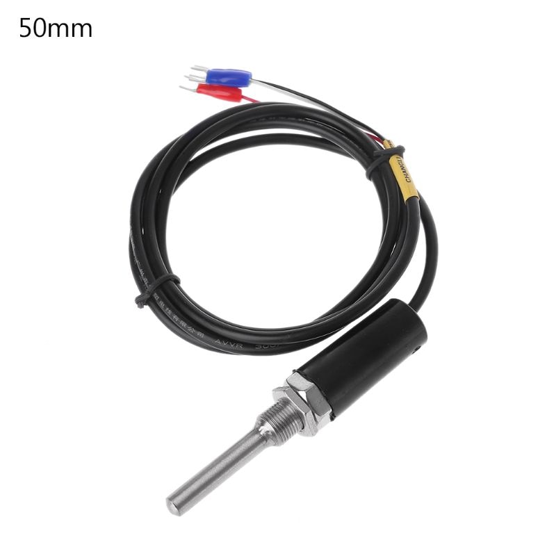 PT100 Stainless Steel Waterproof Temperature Probe Resistance Temp RTD Sensor A5YD