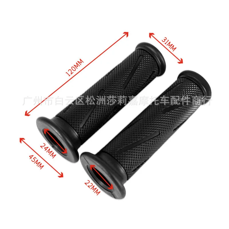 1 Pair 7/8'' Anti-Slip Motorcycle grips hand Moto Handlebar Bar Grips Bicycle Rubber Mountain Cycle Handle Handlebar Bar Grips