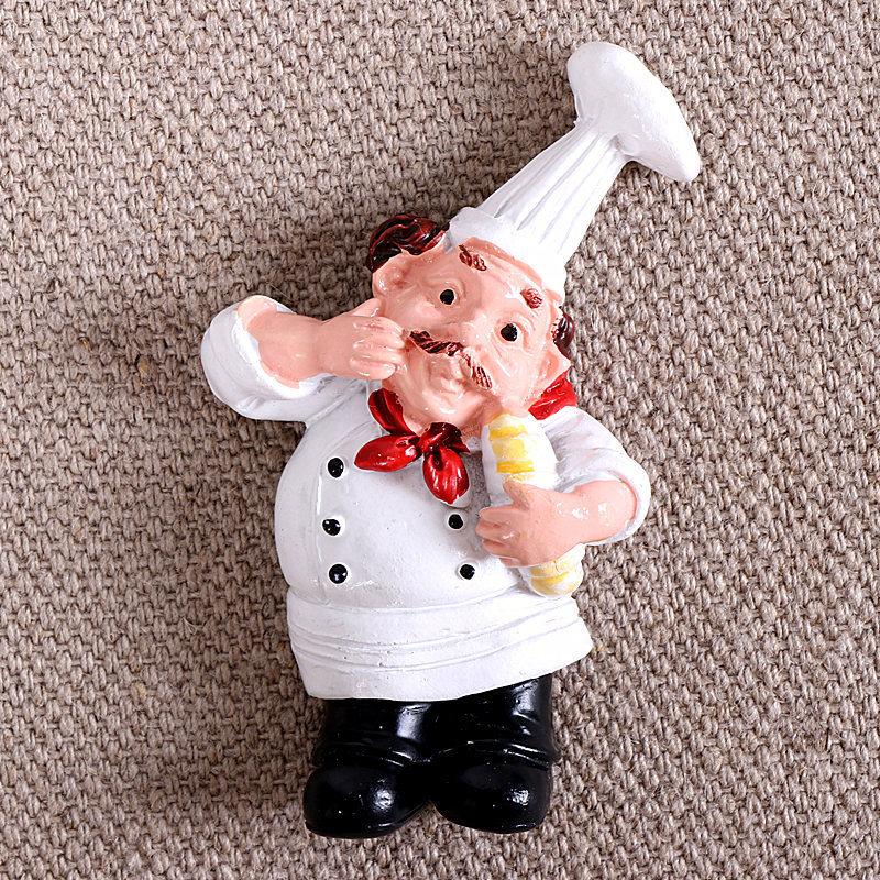 3d Magneet Koelkast Creatieve Cartoon Brood Chef Kok Magneten Voor Koelkasten Voor Notitie En Home Decor 6 Stijlen: B