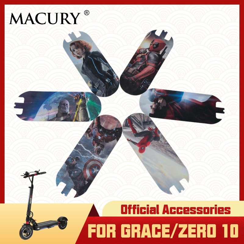 Macury Sticker only for Grace 10 and Zero 10 Zero10 T10 Non-Slip Decal Sandpaper coated abrasive paper Anti-slip tape