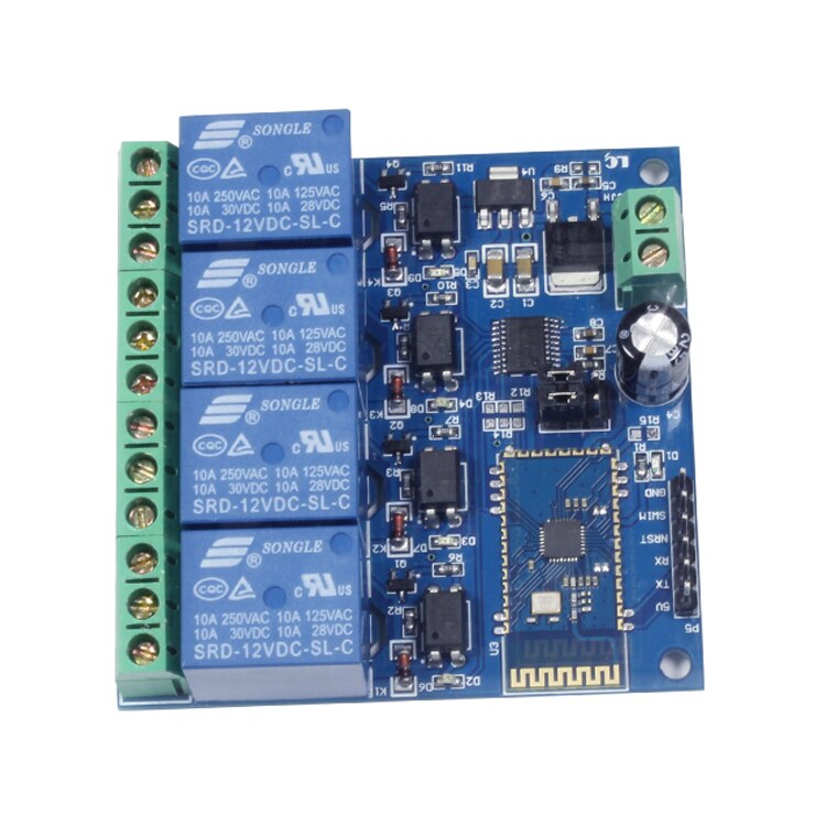 12V 4-Channel Bluetooth Relay Module Mobile Phone Remote Control Switch