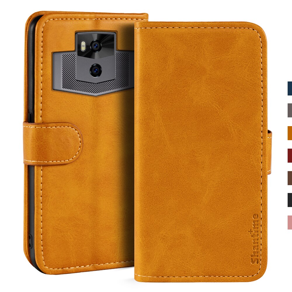 Case For Ulefone Power 5 Case Magnetic Wallet Leather Cover For Ulefone Power 5S Stand Coque Phone Cases: For Ulefone Power 5S / Light brown