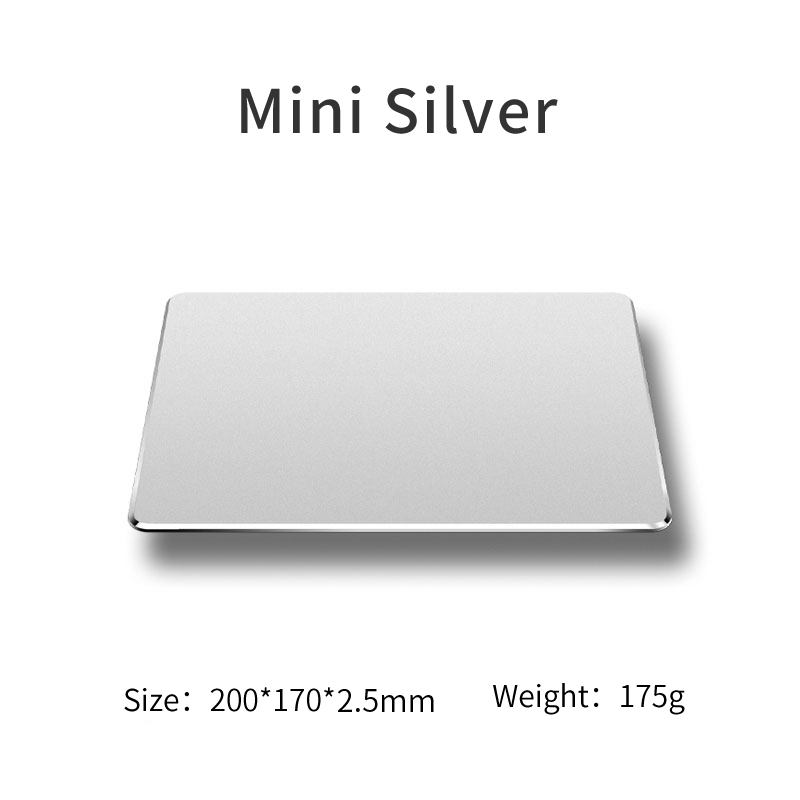 Tapis de souris en alliage d'aluminium, antidérapant, Ultra-fin, résistant à l'usure et aux rayures: WHITE