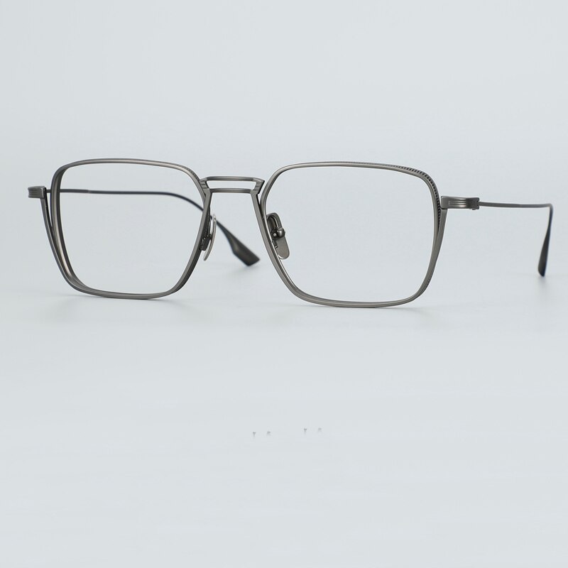 Montura de gafas rectangulares Vintage para hombre y mujer, lentes ópticas para miopía, gafas de lectura de , de de: Gun Gray
