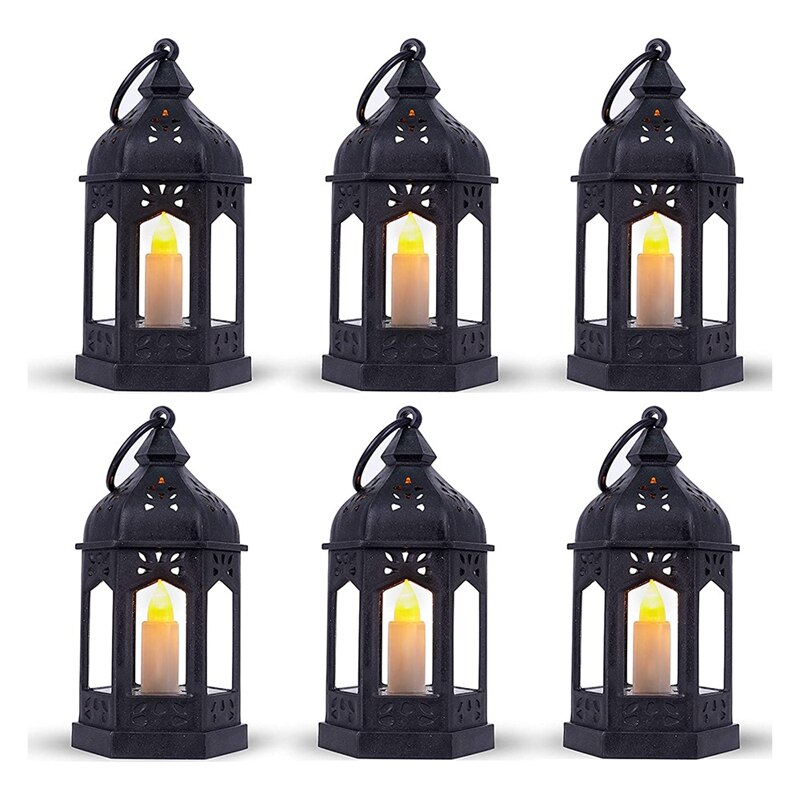 Kerstboom Kaars met LED & Timer || Zwart
