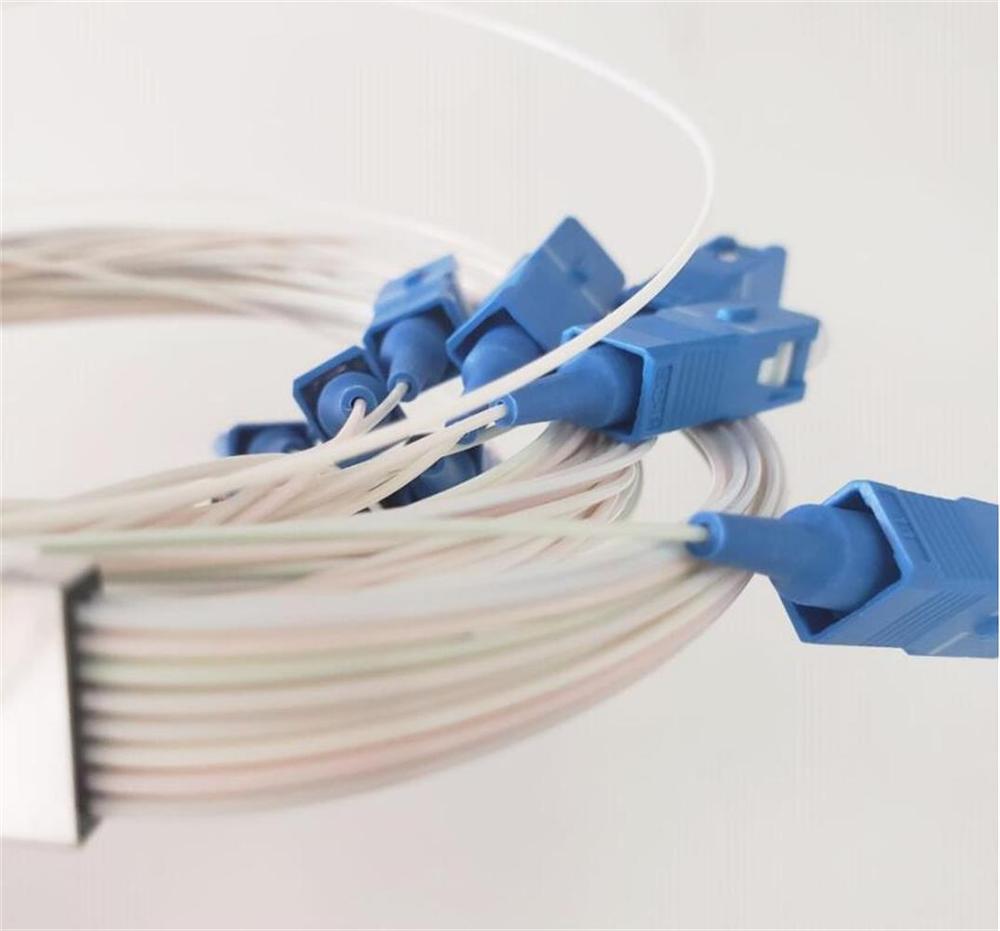 PLC Splitter Optical-Ftth Fiber 1x16 Mini Single-Mode 1x8 Sc Apc 10pieces