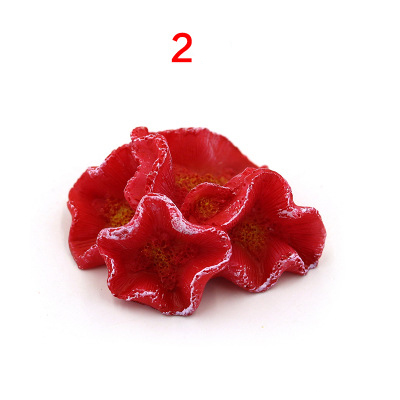 Symulacja akwarium żywe żywiczne ozdoby koralowe sztuczny koral ozdoby akwariowe kolorowe koralowe ozdoby akwariowe: BRĄZOWA