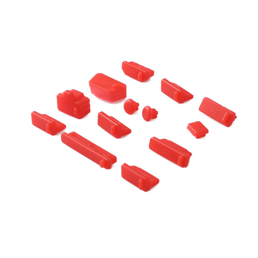 Cubierta de silicona para ordenador portátil y PC, tapón de enchufe Universal a prueba de polvo con puerto USB, compatible con HDMI, interfaz RJ45, 13 unidades: Red