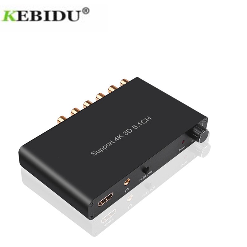 Códec de Audio HDMI 5,1 4K 3D, Extractor Coaxial a RCA AC3/DST al amplificador, convertidor compatible con HDMI para reproductor de DVD PS4