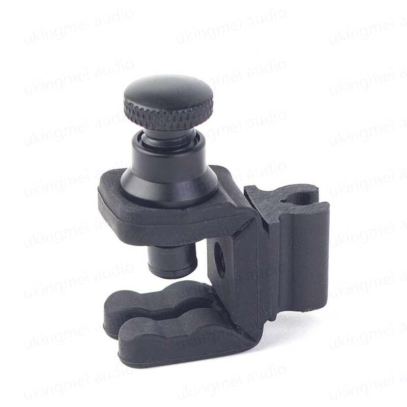 Instrument Microphone Universal Clamp For Saxophone Violin Clarinet Cello Piano Guitar Intended for DPA 4099 Microphone Beta98: black