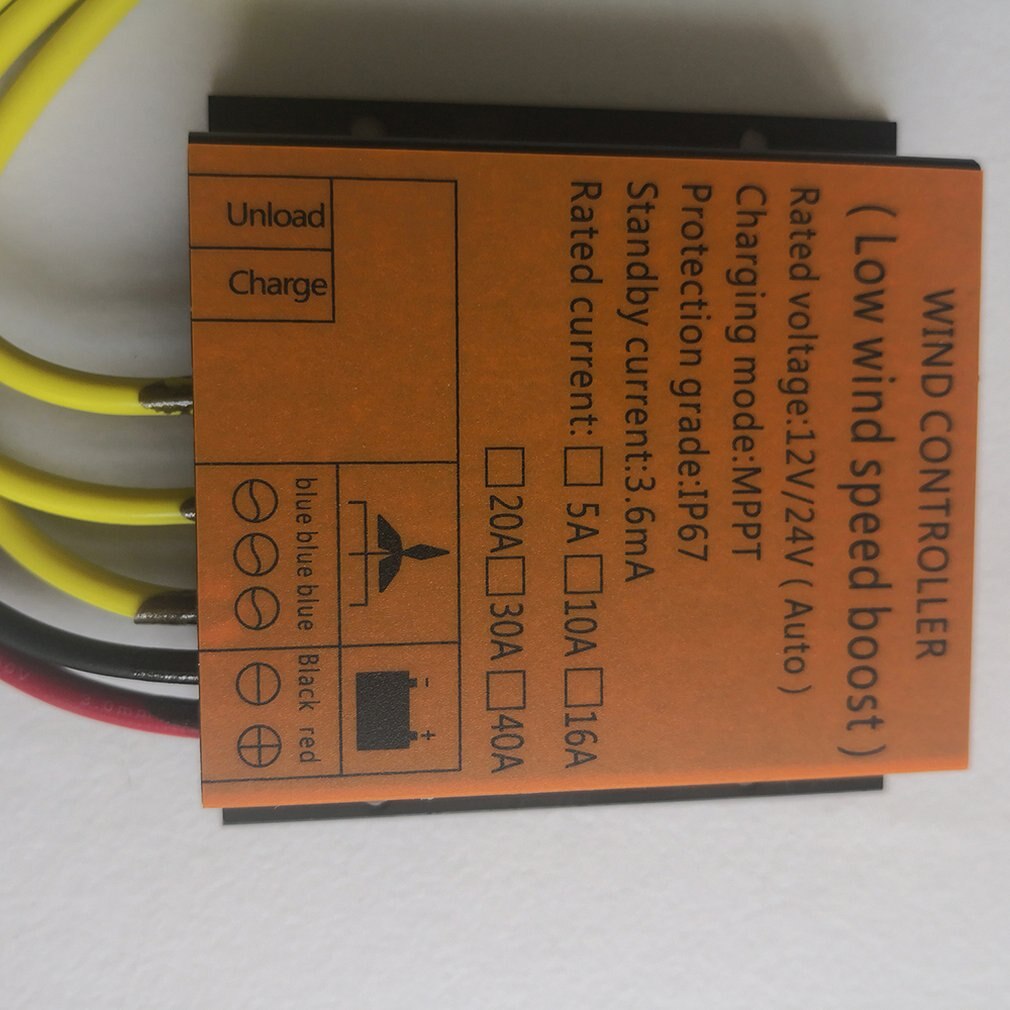 400W Wind Turbine Controller 12V24V Waterproof Mppt Rectifier Brake Charging Rectifier Bridge Sliver