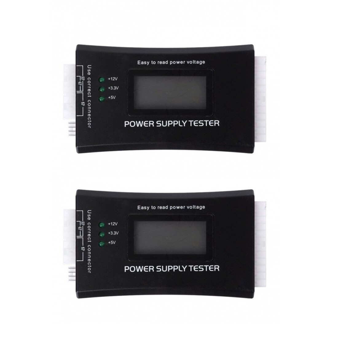 Digital LCD Power Supply Tester Multifunction Computer 20 24 Pin Sata LCD PSU HD ATX BTX Voltage Test Source