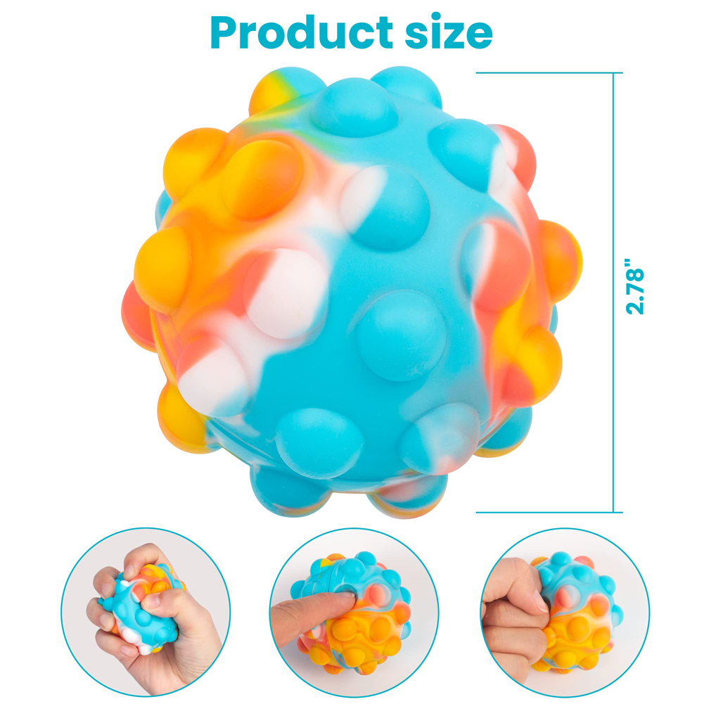 7 eksklusive stiler 3d fingerleker ball spill anti stress kawaii popit figet barn leker 3d fidget leker ball barn