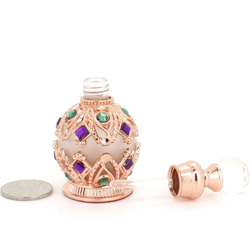 15ml vintage stil dubai aromaterapi eterisk olja parfym lagring tom flaskbehållare