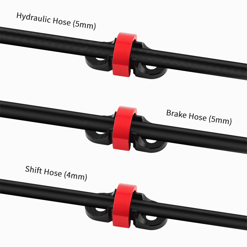 MUQZI 10pcs Bicycle Brake Cable C-Clips Hydraulic Hose Housing Shift Cable Clamps Hose Cable Guide Clamps