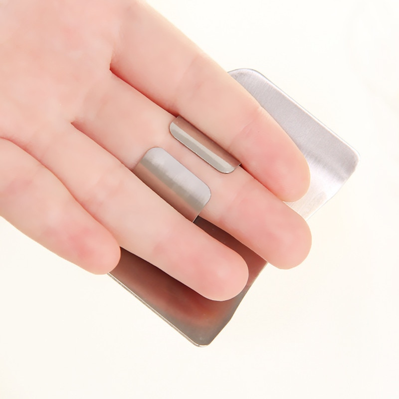 LMETJMA ze stali nierdzewnej palec ochraniacz palec ręki, aby nie zranić cięcia osłonka zabezpieczająca ochrona palców narzędzia kuchenne narzędzia robić gotowania