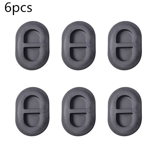 Black Floor Pan Drain Plug Rear Floor Pan Body Plug Small Rubber Plug For Jeep Wrangler JK JL Exterior Accessories: 6pcs