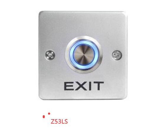 NO/NC/COM Zinc Alloy LED backlight Door Exit Release Push Button GATE DOOR Exit Button For Access Control system