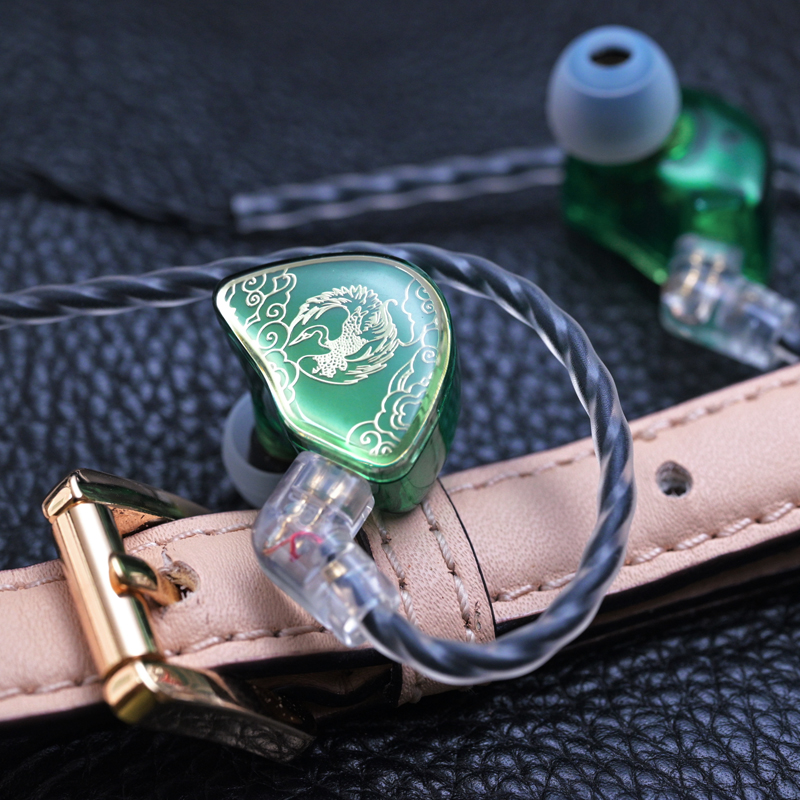 Tangzu WAN ER SG Jade Green 10mm controlador dinámico auricular intrauditivo IEM MIC diafragma compuesto de Metal N52 imán Beat-selling