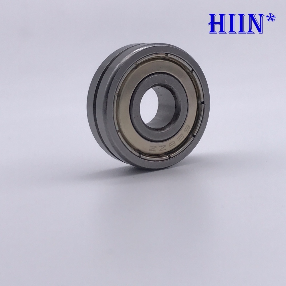 10 Uds V628ZZ 628 8x24x8mm V ranurado enderezador rodamientos de rueda guía 8*24*8mm polea rodamientos V ancho de ranura 1,5mm