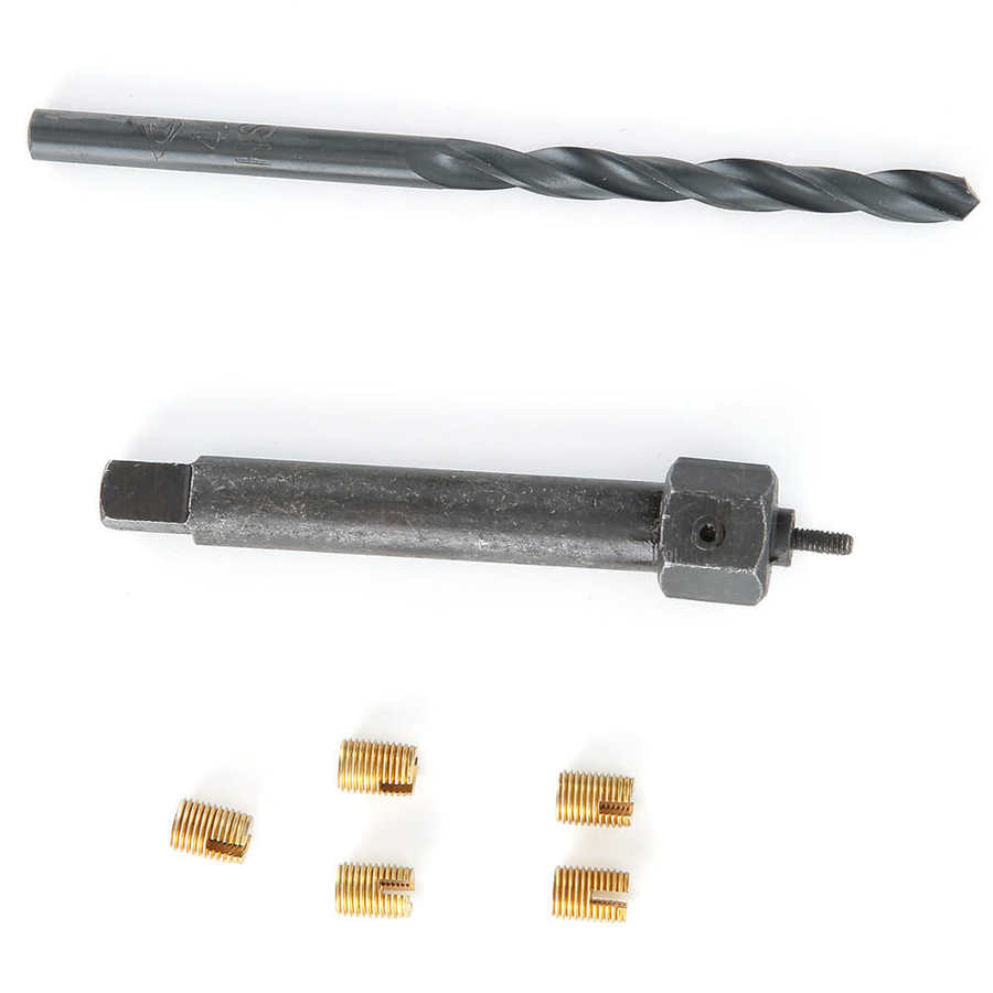 12pcs M2x0 4 Thread Repair Kit Self Tapping Thread Insert Drill Bit Tool+Box