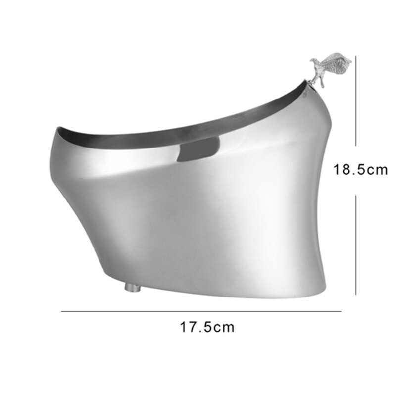 Stainless steel portable ice bucket with ice clip bar KTV beer red wine champagne ice bucket commercial ice bucket: 15