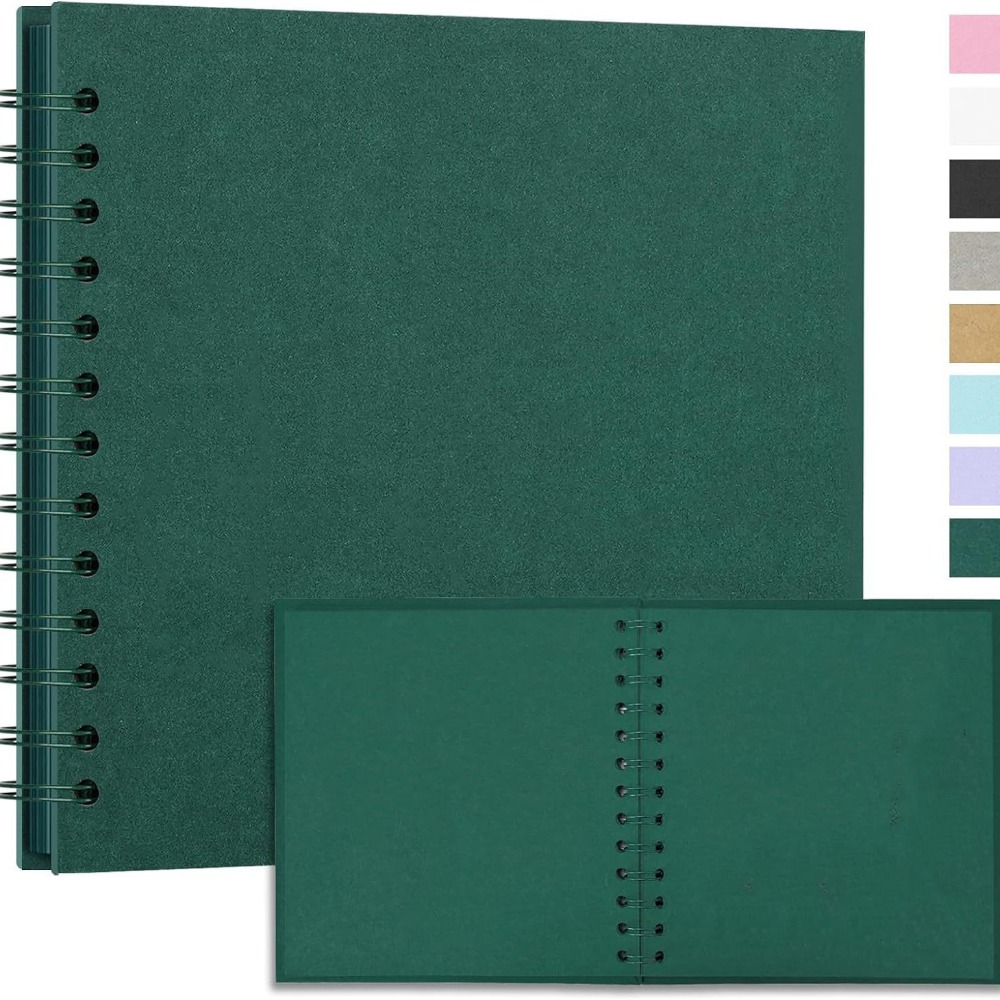 Collect Book Kraft Paper Scrapbook Graffiti Photo Album Multifunction Simple Card Book Wedding Photo: PURPLE