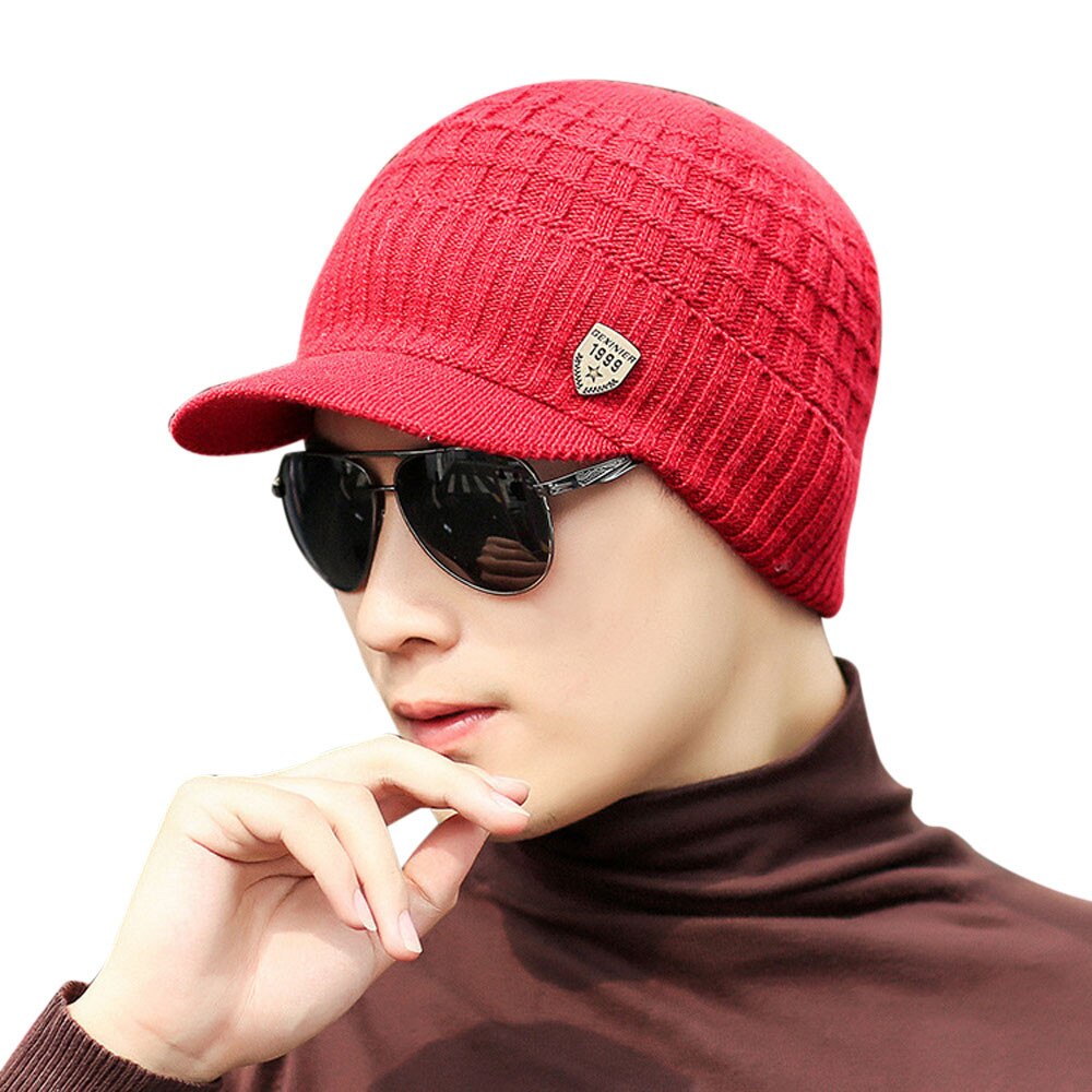 Men Warm Baggy Weave Crochet Winter Wool Knit Ski Beanie Caps Hat Warm Winter Hats For Women Warm Baggy Weave Crochet#P30