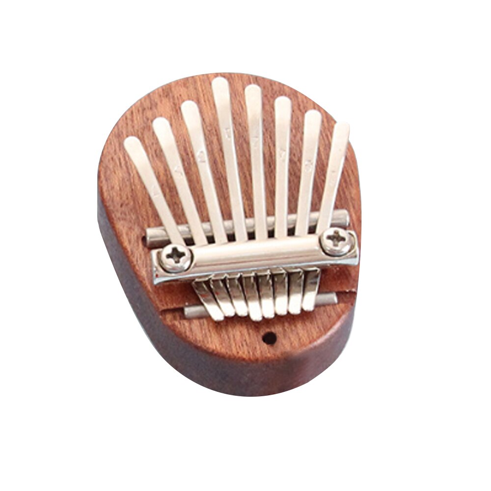 Mini Kalimba 8 Keys Thumb Piano Great Sound Finger Keyboard Musical Instrument Cute Accessory Pendant for Kids Girlfriend