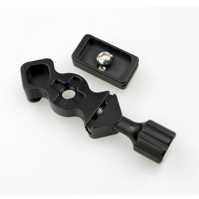 Fittest 25mm mini quick release klemme fiskeben form  w 20mm plade stativ monopod kuglehoved mount arca swiss kompatibel adapter