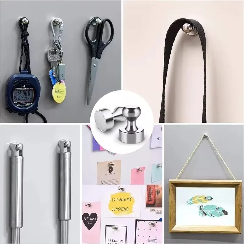 Supersterke magnetiske tegnestifter magnet kjøkken kjøleskap whiteboard magneter tegnestifter tommelfinger sugekopp