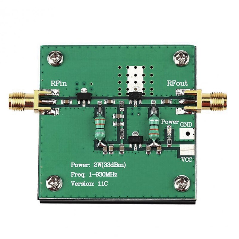 1-930MHz 2W RF Amplifier,RF Broadband Power Amplifier Module for Radio Transmission FM HF VHF 1-930MHz 2W: Default Title