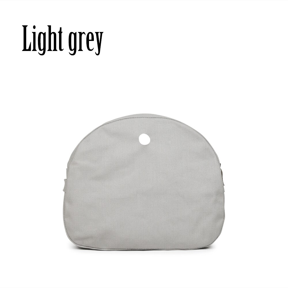Tanqu lona forro de tecido para omoon luz obag bolso interno cor pura revestimento à prova dwaterproof água inserção organizador para lua bebê o saco: Light Grey