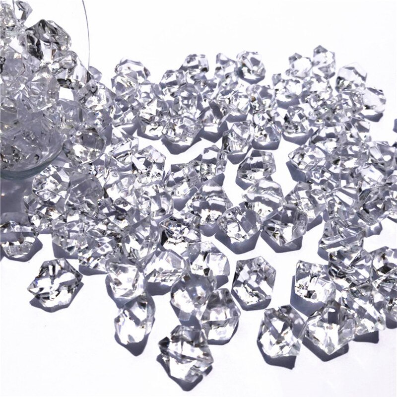 150x akryl stenar hydroponiska vas småsten hantverk kristall konstgjorda ornament: Transparent