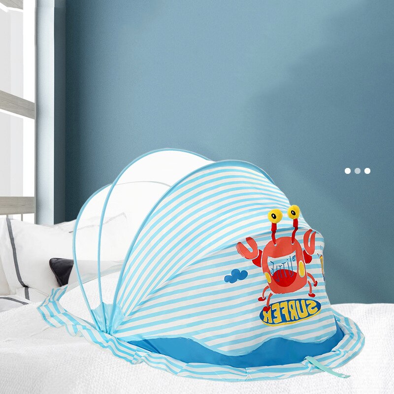 Baby Crib Netting Portable Foldable Baby Infant Bed Mosquito Play Tent Crib Sleeping Cushion Collapsible Portable Room Decor