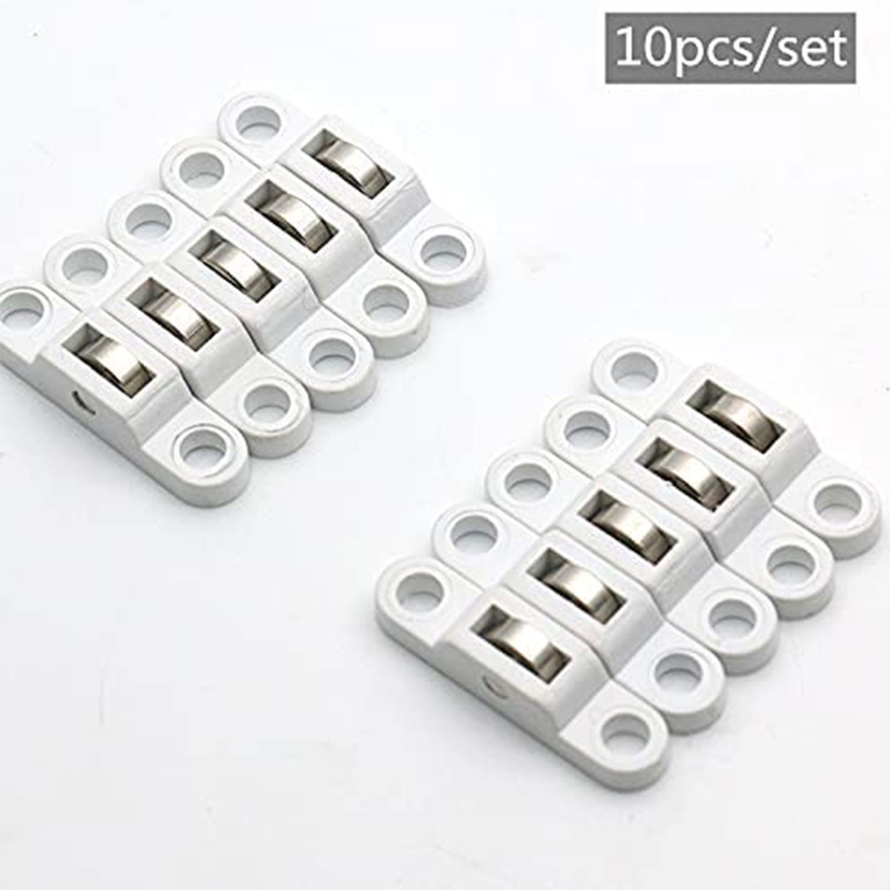 UCTOP STORE 4 stuks ronde groef nylon katrol u groef rail rollager 6 x 21 x 7 mm