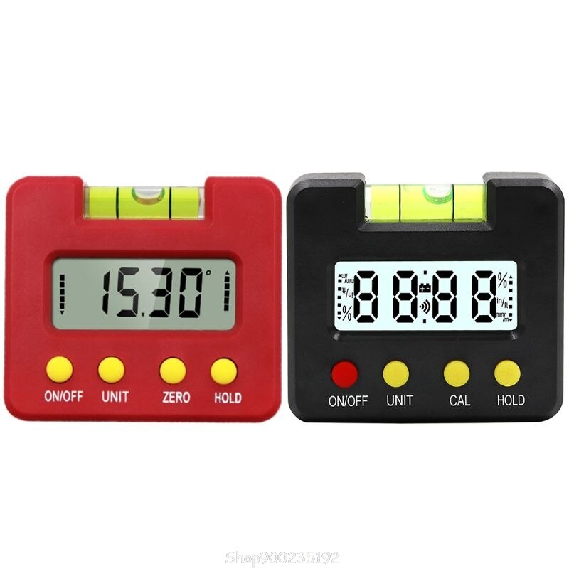Mini Electronic Level Gauge Magnetic Horizontal Bubble Angle Meter Digital Display Protractor Inclinometer Au 20