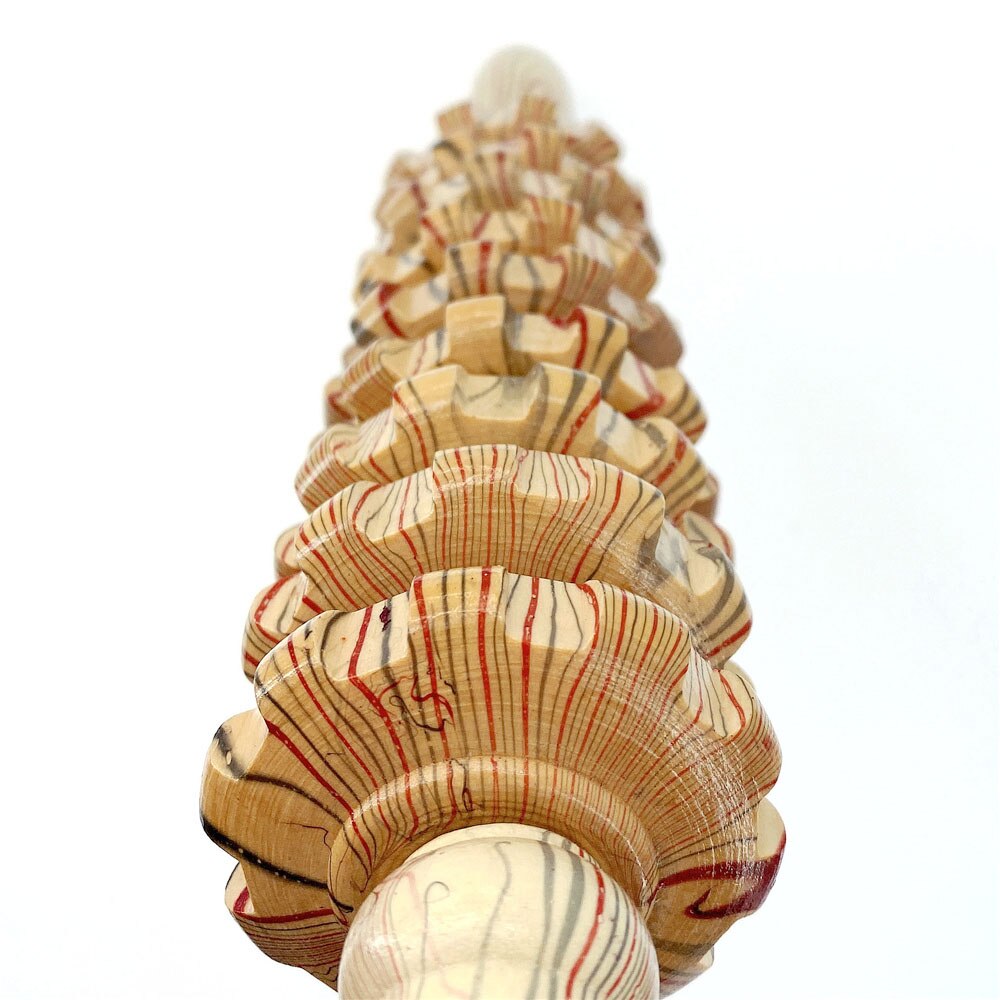 Masajeador de Abdomen de madera de 9 ruedas, rodillo de Fitness multifuncional, herramienta de relajación muscular, masaje de cintura anticelulitis para el cuerpo